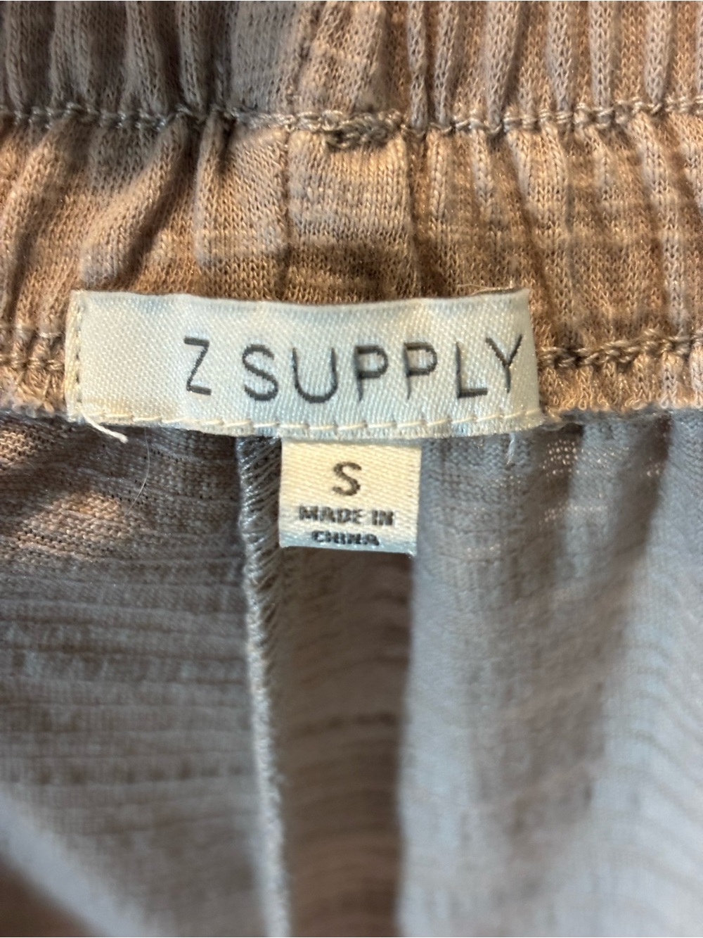 Z Supply Tan Textured Sloane Sleeveless Crop Tank Top Sloane Wide Leg Pants S - Picture 11 of 11